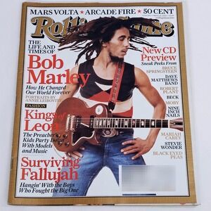 Rolling Stone 999 Bob Marley March 10 2005 Kings of Leon Arcade Fire 50 Cent